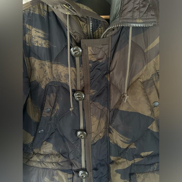 Moncler “Gaillon Feather Down” Hooded Camouflage Jacket - Picture 12 of 16